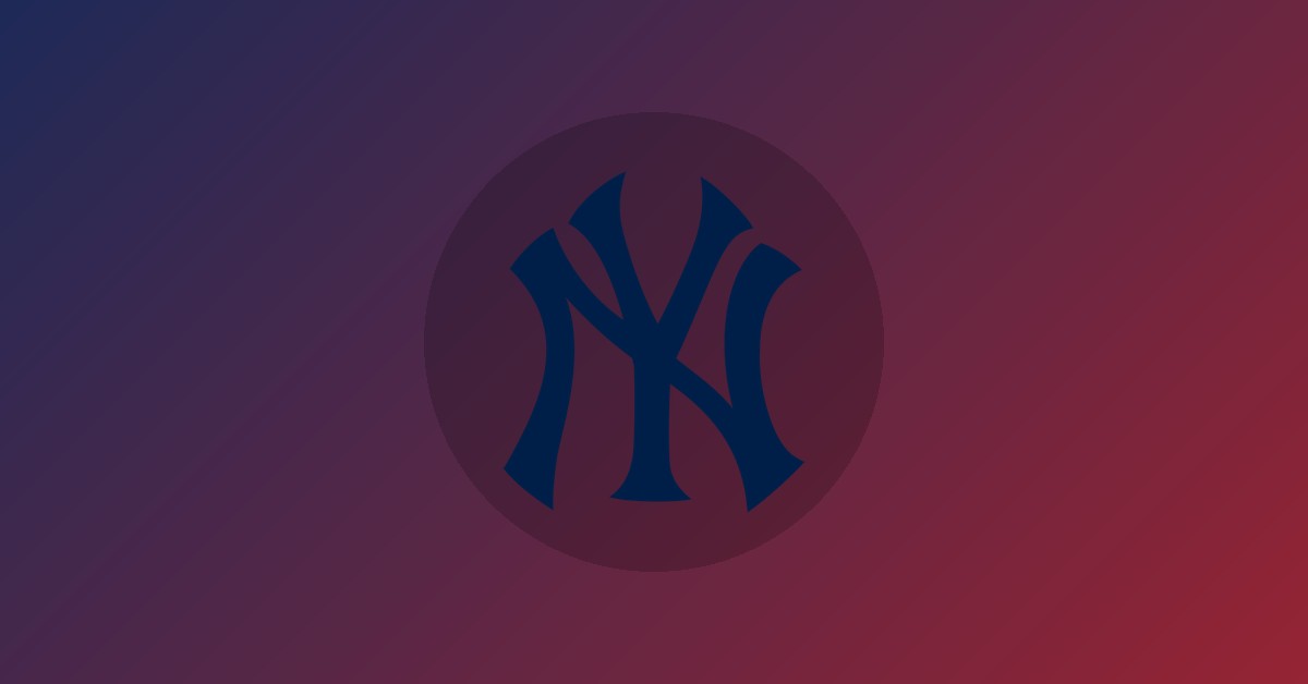 New York Yankees logo on gradient background