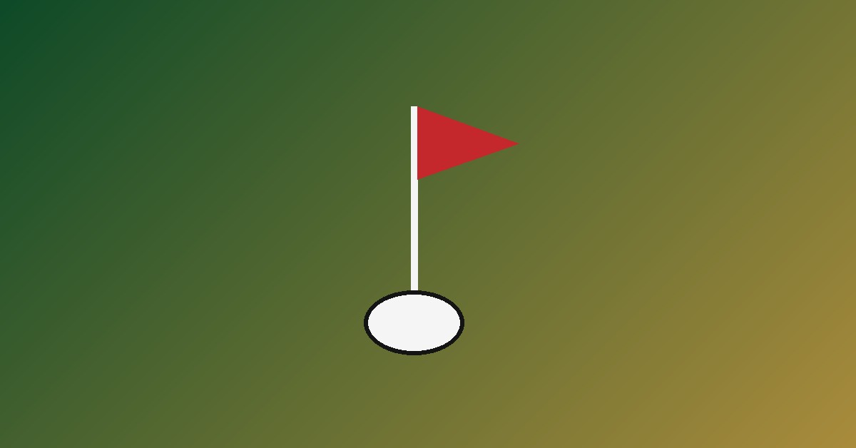 Golf on gradient background