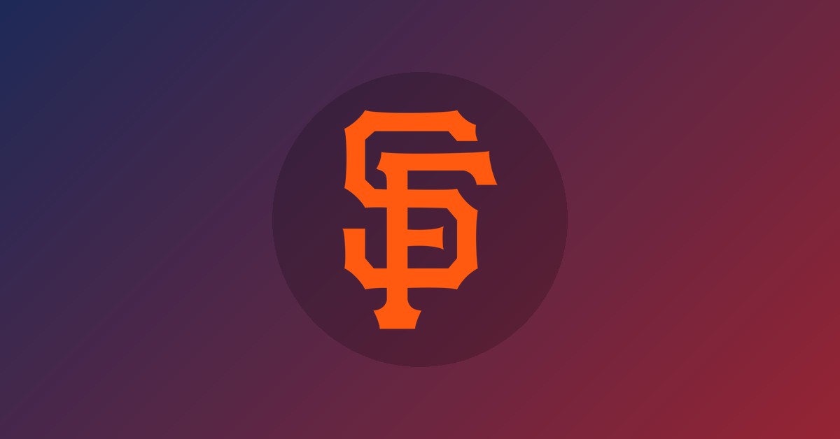 San Francisco Giants logo on gradient background