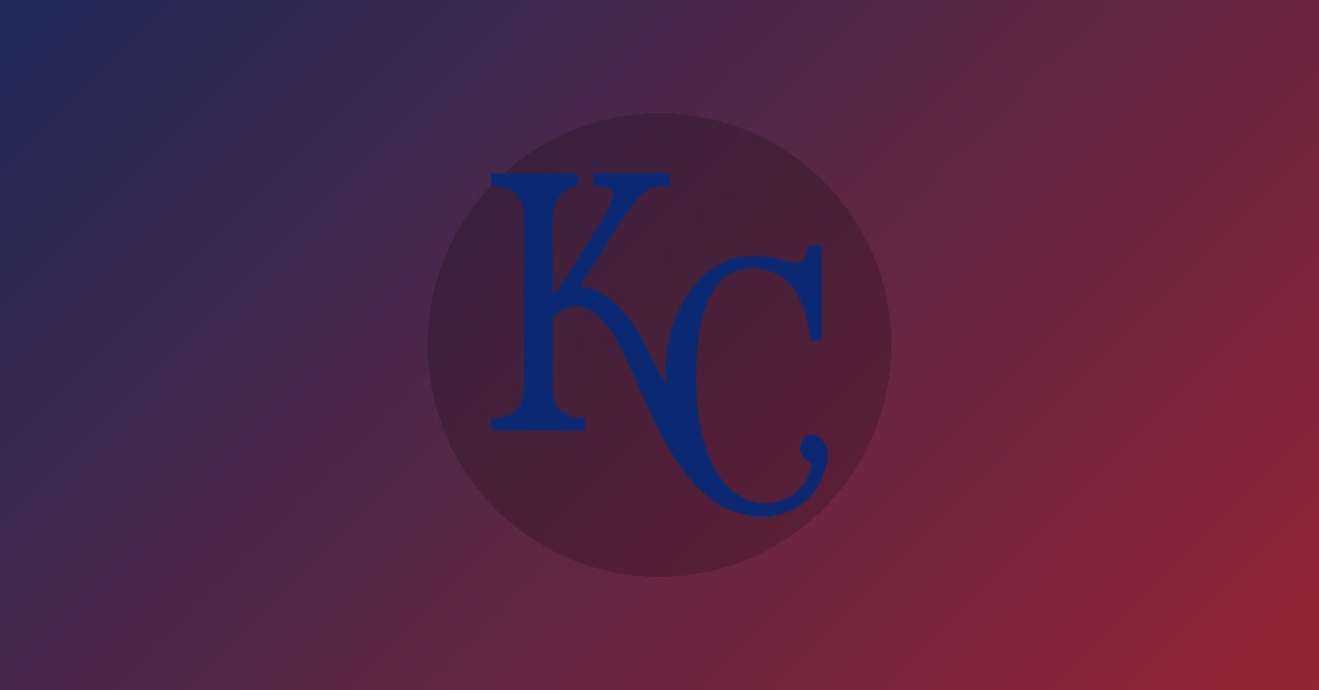 Kansas City Royals logo on gradient background