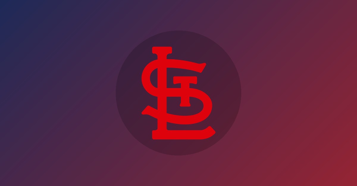 St. Louis Cardinals logo on gradient background