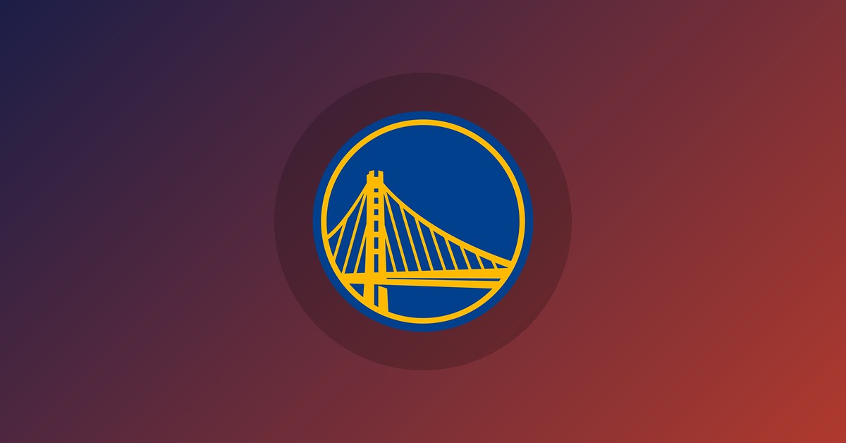 Golden State Warriors logo on gradient background