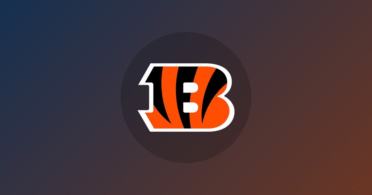 Cincinnati Bengals logo on gradient background