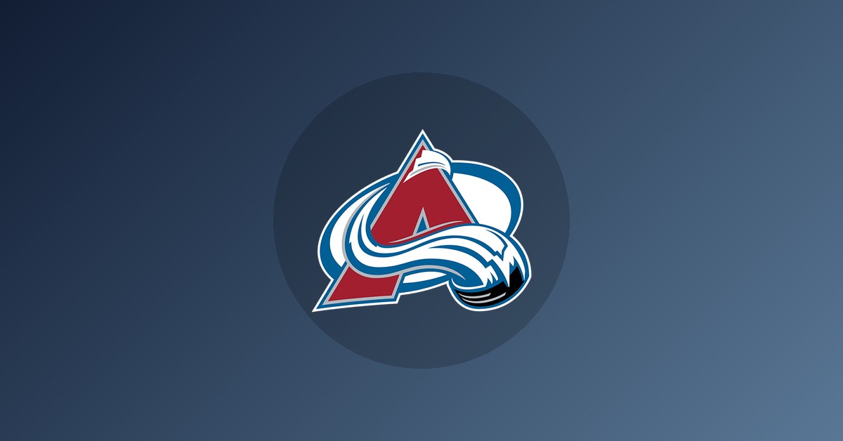 Colorado Avalanche logo on gradient background