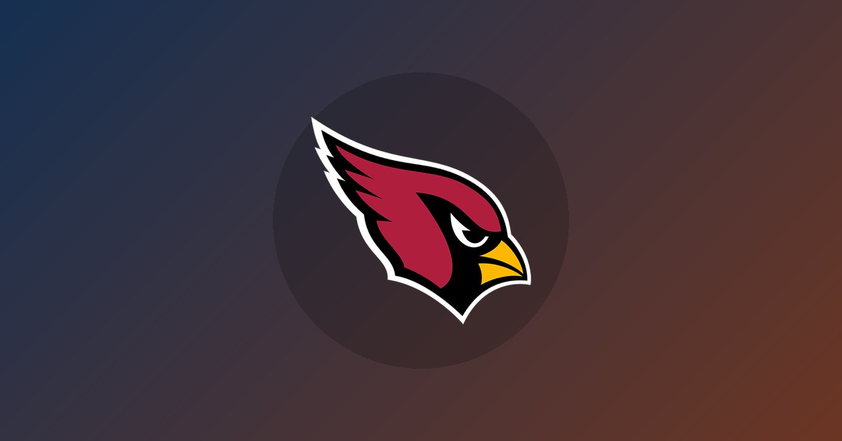 Arizona Cardinals logo on gradient background