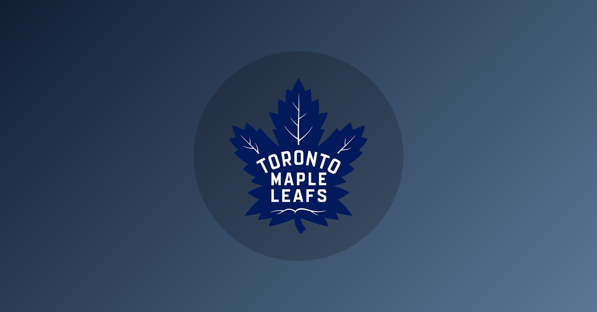 Toronto Maple Leafs logo on gradient background