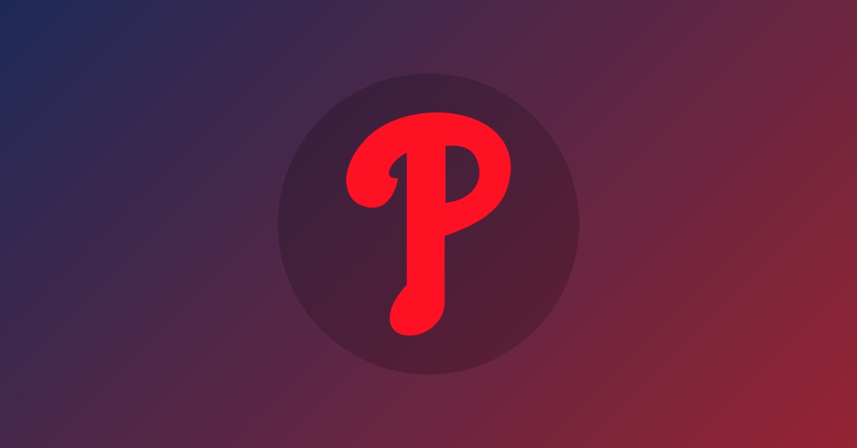 Philadelphia Phillies logo on gradient background