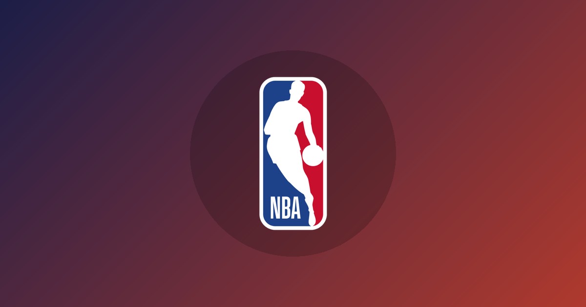 Nba logo on gradient background