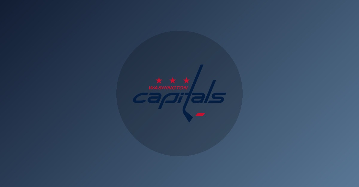 Washington Capitals logo on gradient background