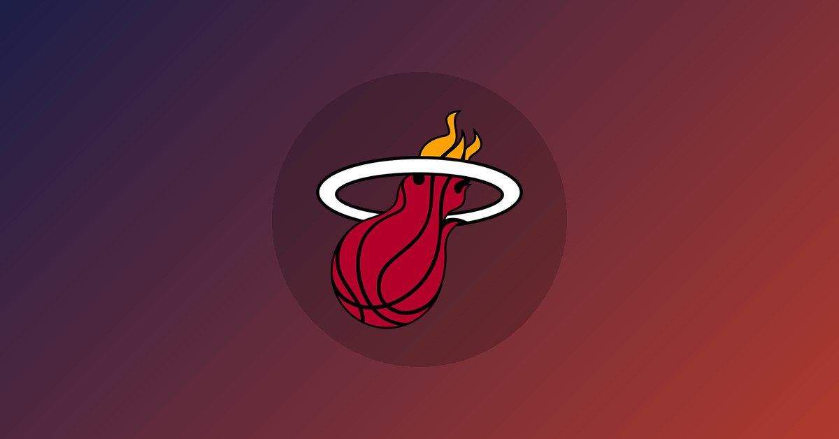 Miami Heat logo on gradient background