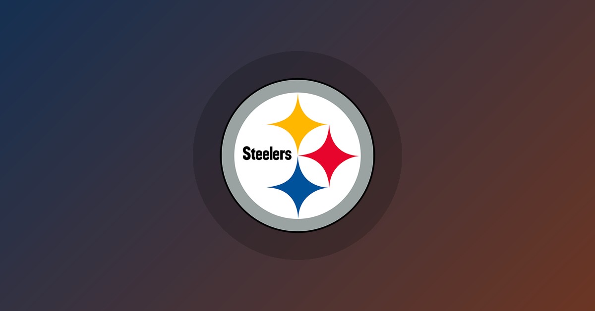 Pittsburgh Steelers logo on gradient background