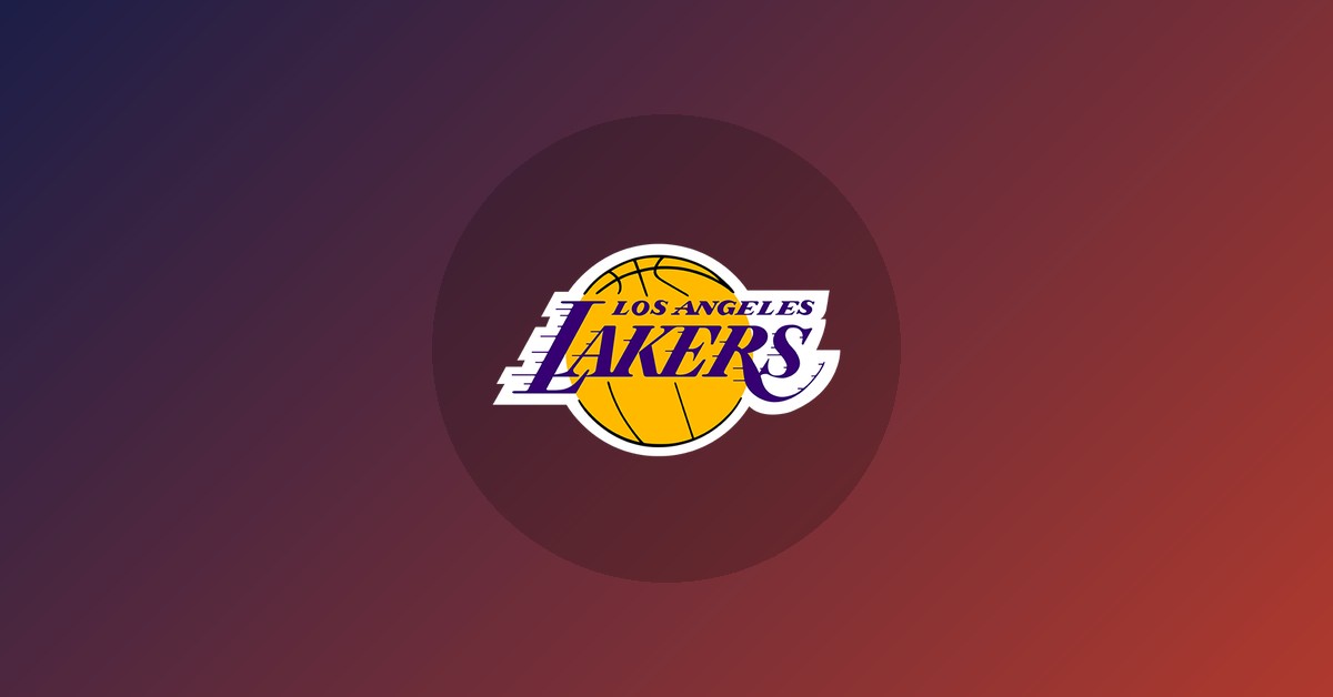 Los Angeles Lakers logo on gradient background