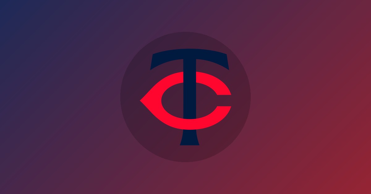 Minnesota Twins logo on gradient background