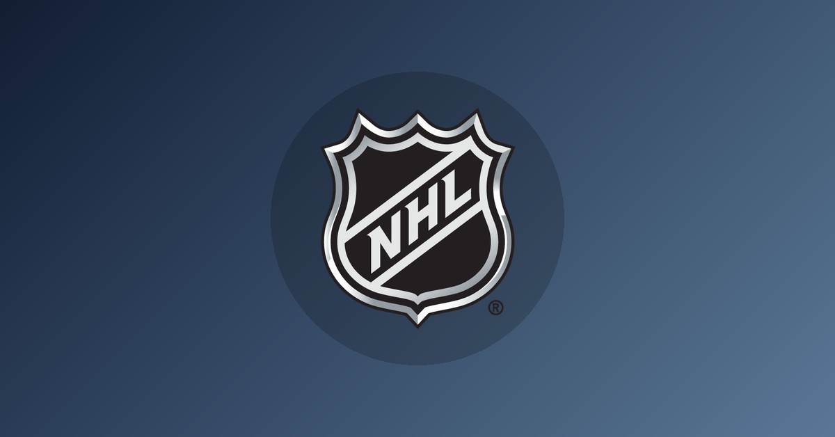 Nhl logo on gradient background