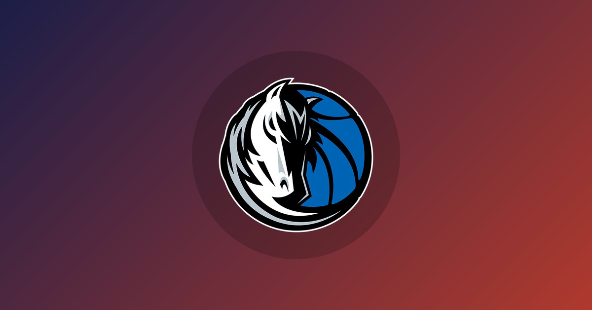 Dallas Mavericks logo on gradient background
