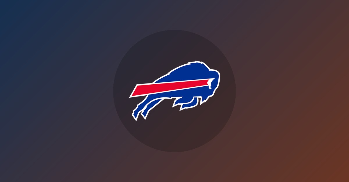 Buffalo Bills logo on gradient background