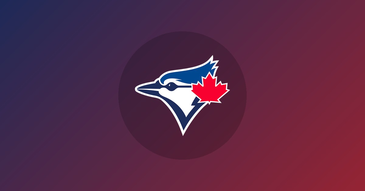 Toronto Blue Jays logo on gradient background