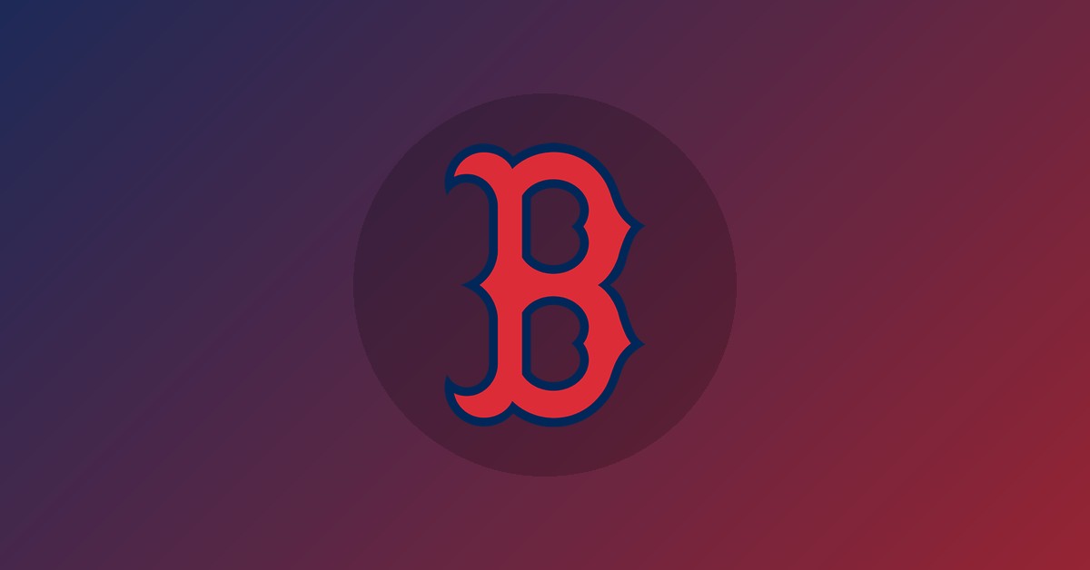 Boston Red Sox logo on gradient background