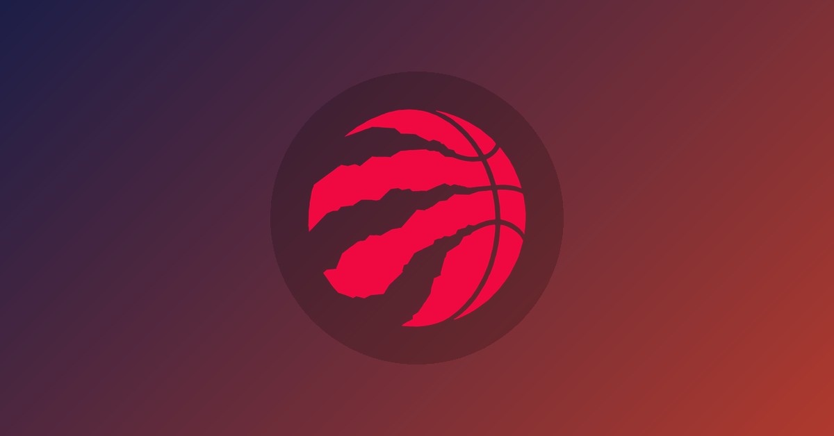 Toronto Raptors logo on gradient background