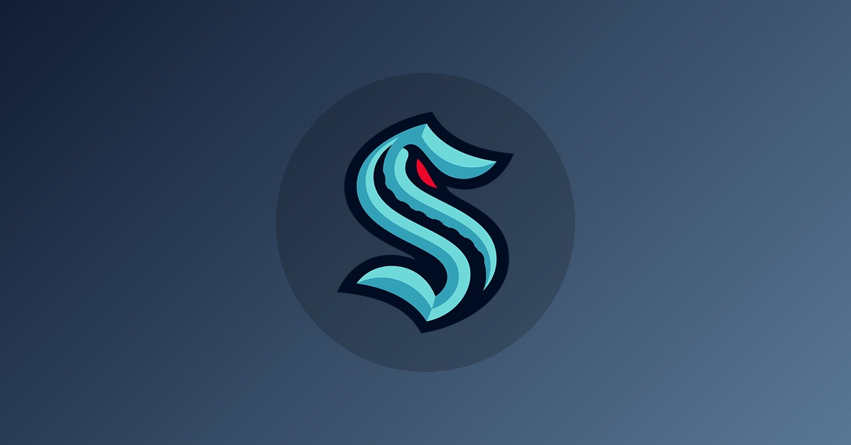 Seattle Kraken logo on gradient background