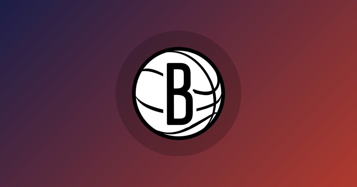 Brooklyn Nets logo on gradient background