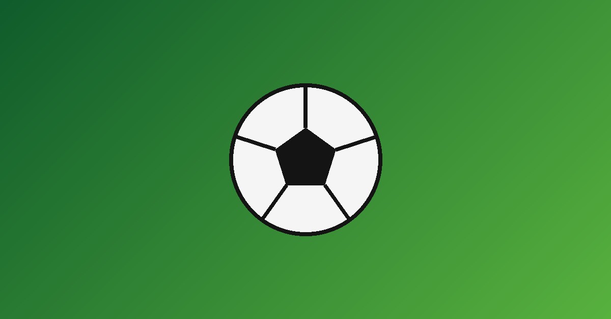 Soccer on gradient background