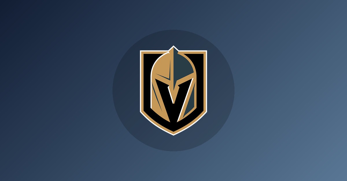 Vegas Golden Knights logo on gradient background