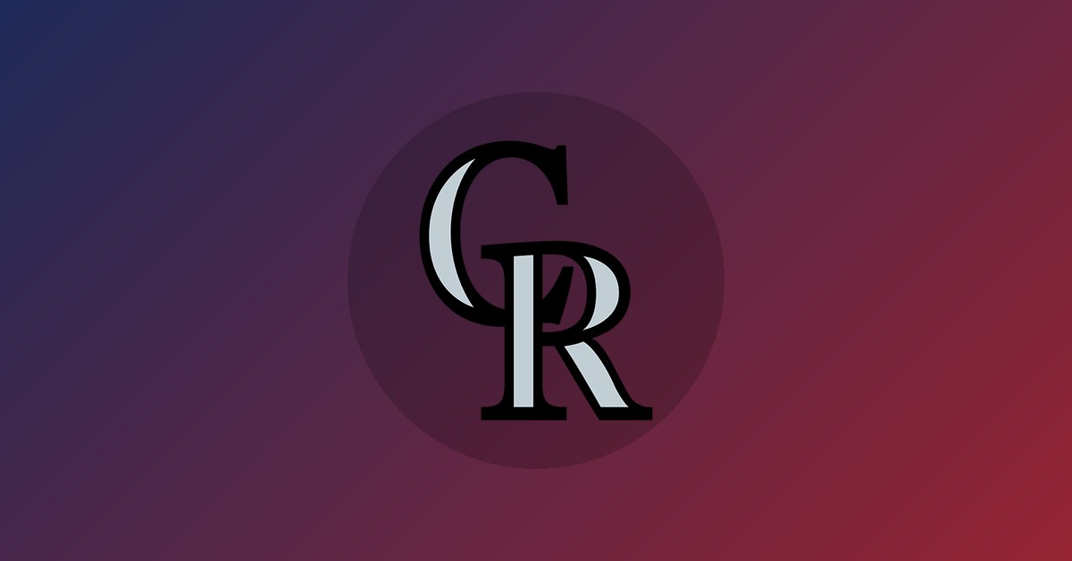 Colorado Rockies logo on gradient background