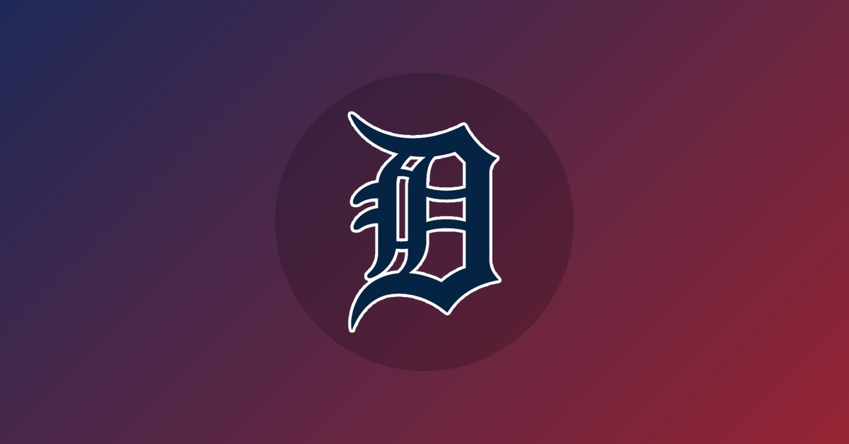 Detroit Tigers logo on gradient background