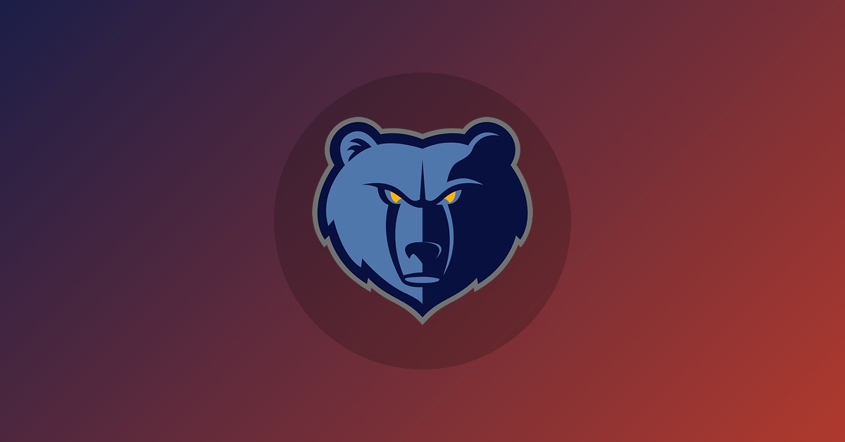 Memphis Grizzlies logo on gradient background