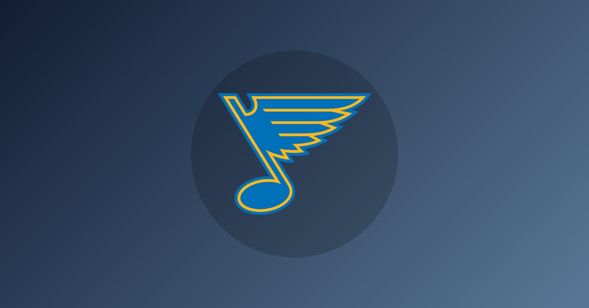 St. Louis Blues logo on gradient background
