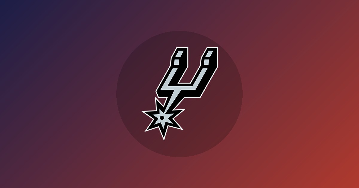 San Antonio Spurs logo on gradient background