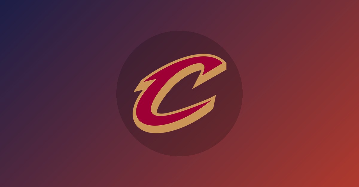 Cleveland Cavaliers logo on gradient background