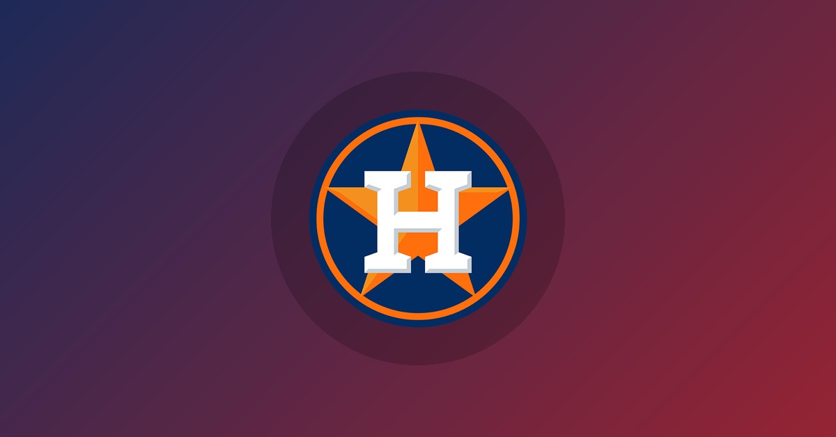 Houston Astros logo on gradient background