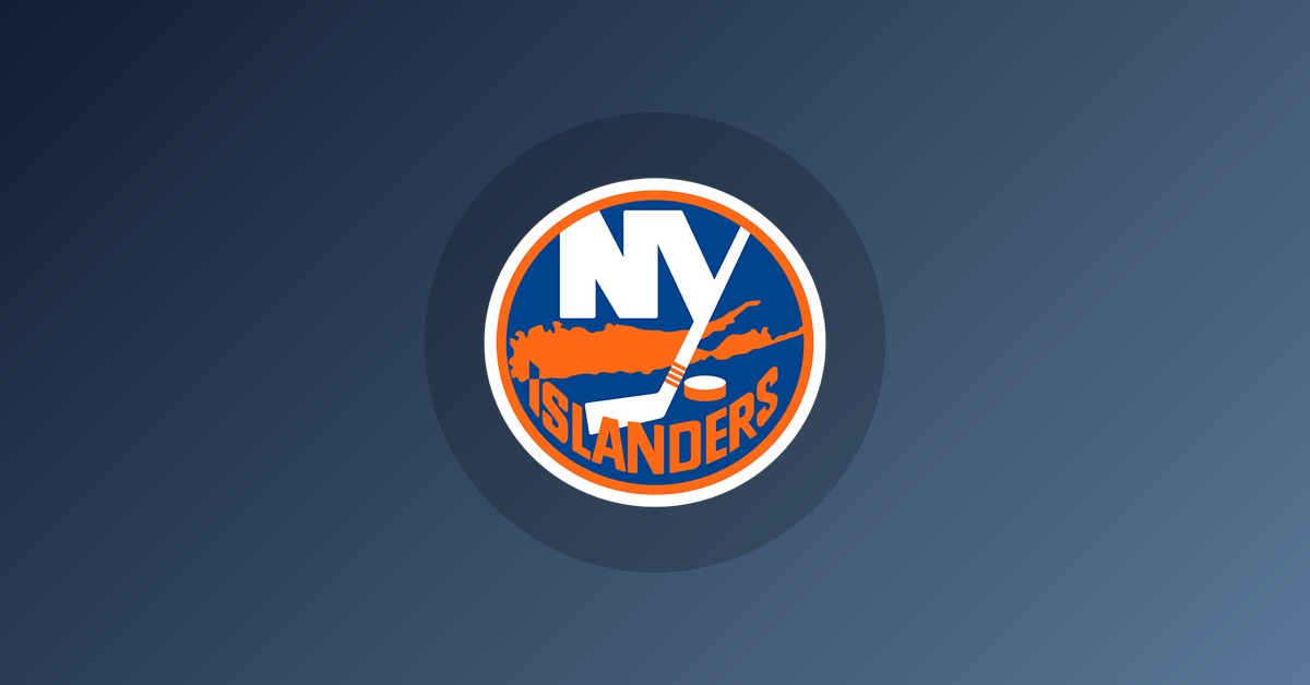New York Islanders logo on gradient background