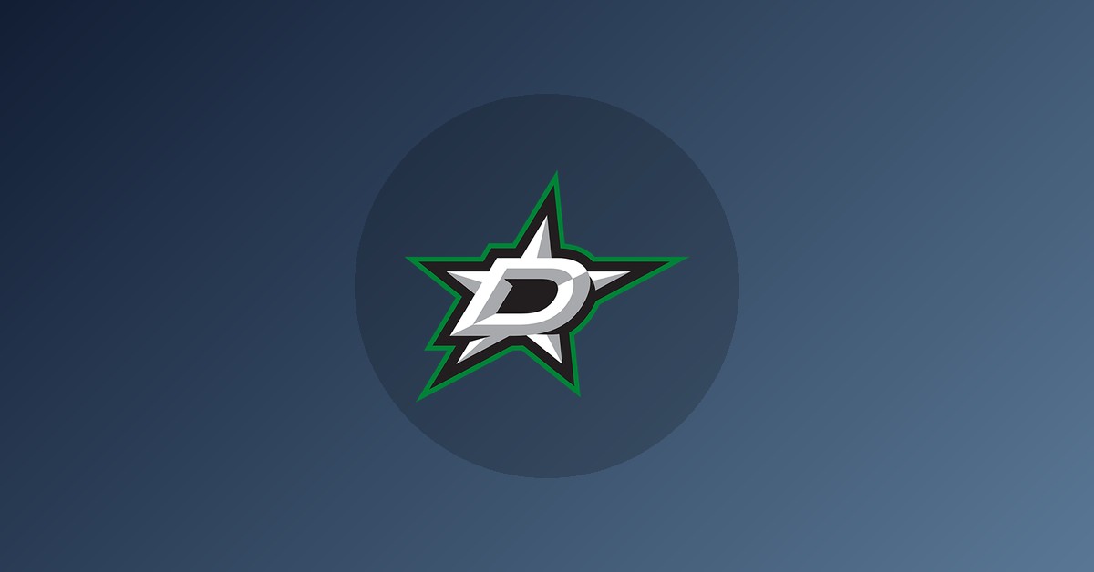 Dallas Stars logo on gradient background
