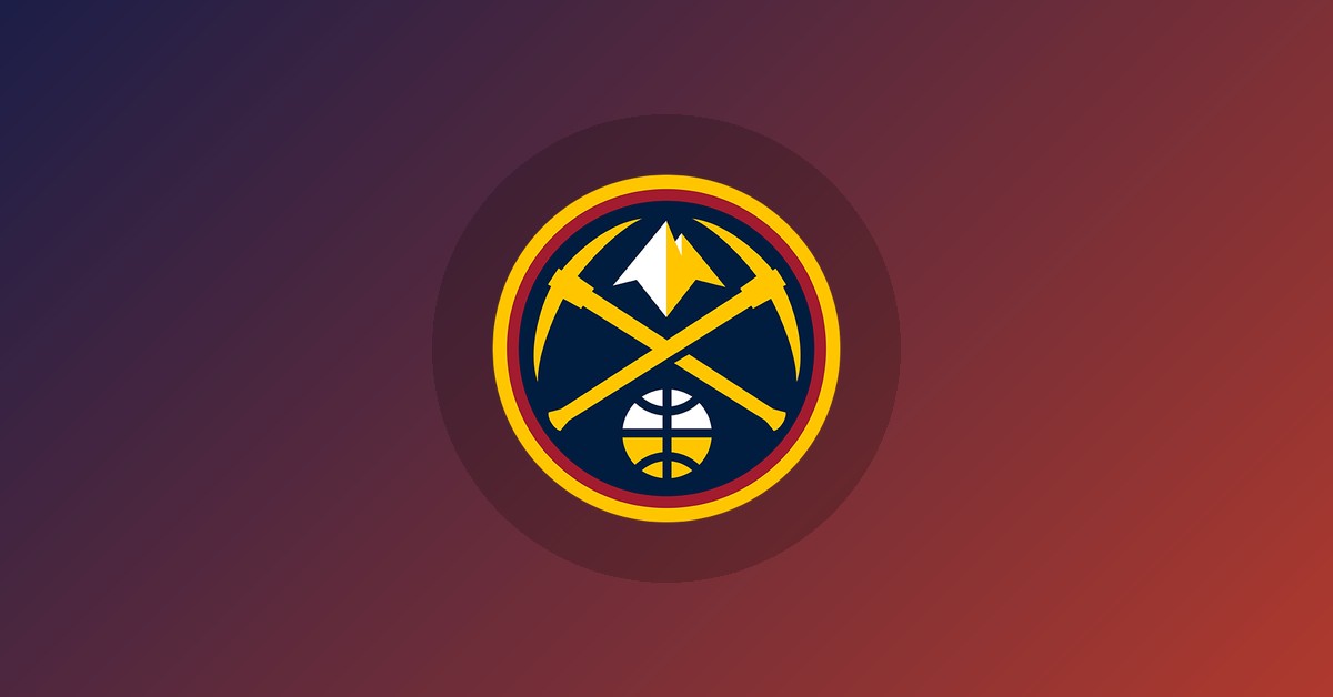 Denver Nuggets logo on gradient background
