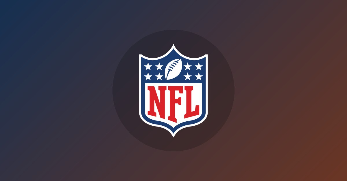 Nfl logo on gradient background