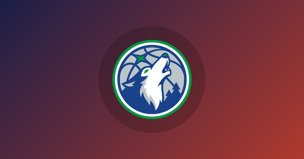 Minnesota Timberwolves logo on gradient background