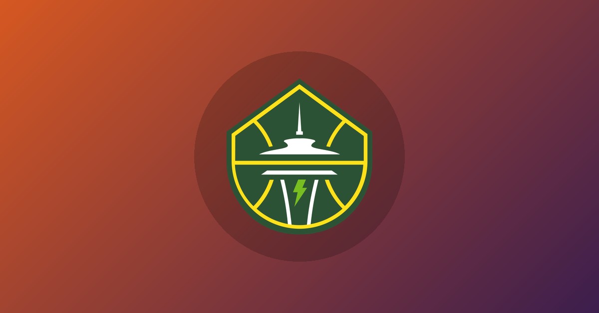 Seattle Storm logo on gradient background