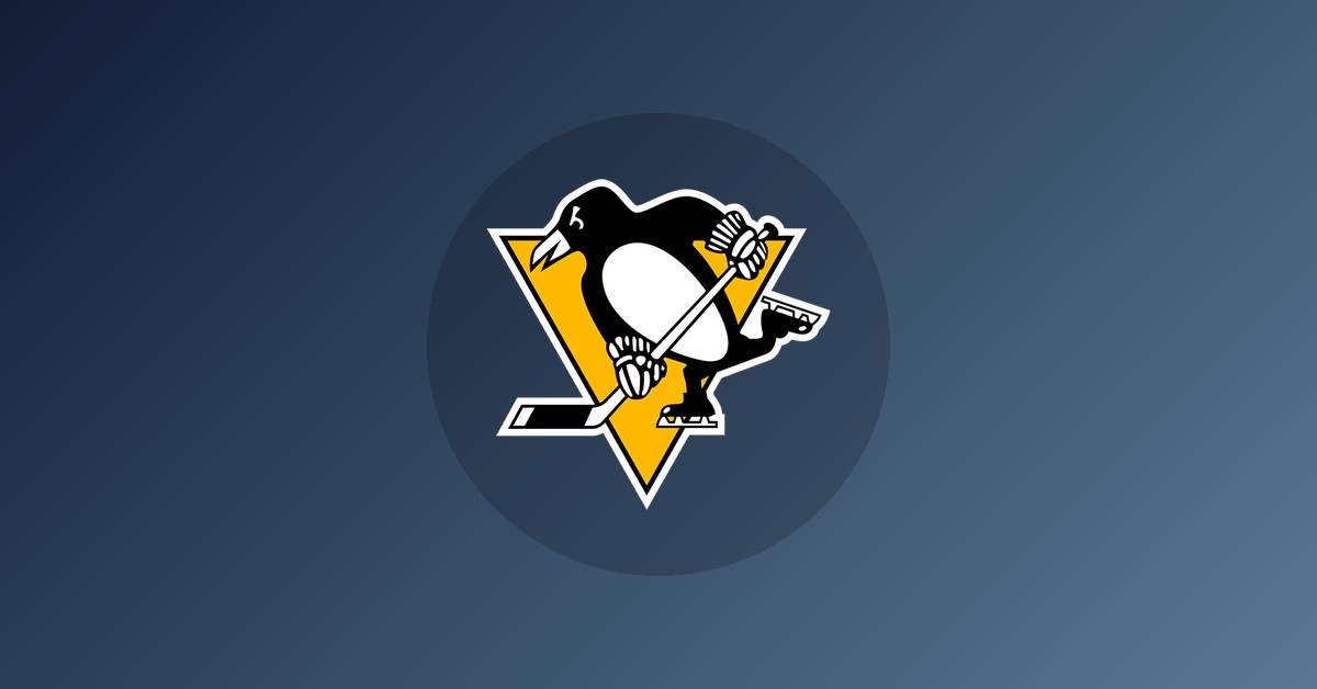Pittsburgh Penguins logo on gradient background
