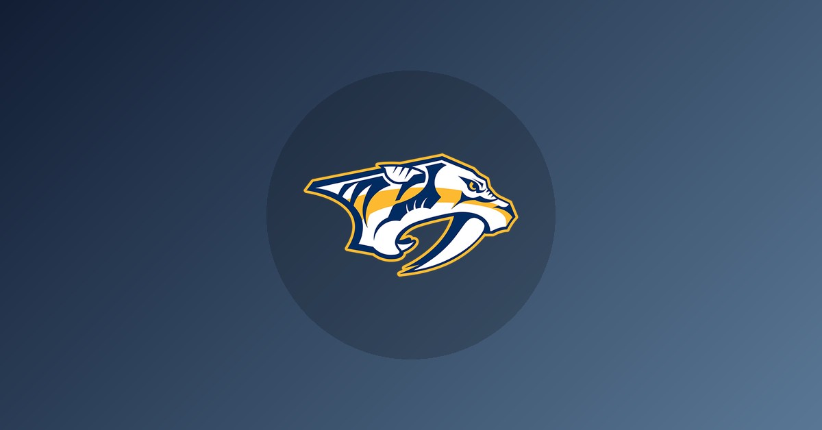 Nashville Predators logo on gradient background