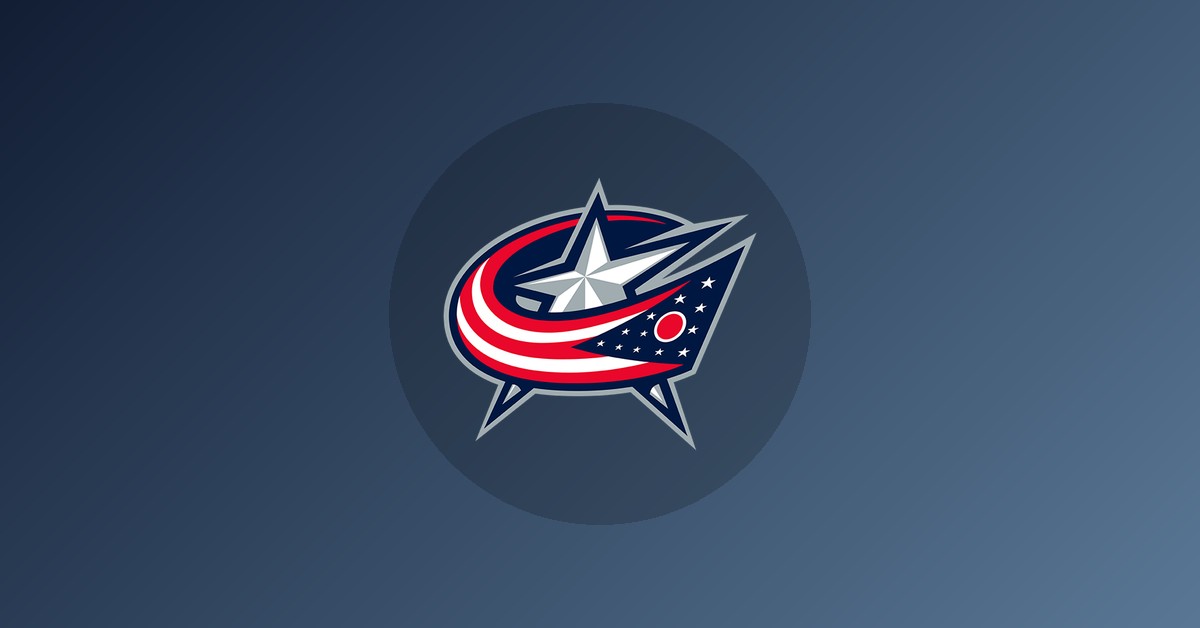 Columbus Blue Jackets logo on gradient background