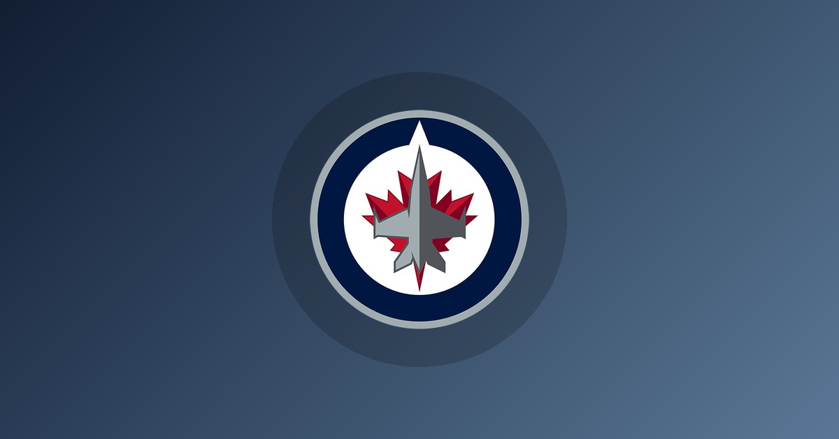 Winnipeg Jets logo on gradient background