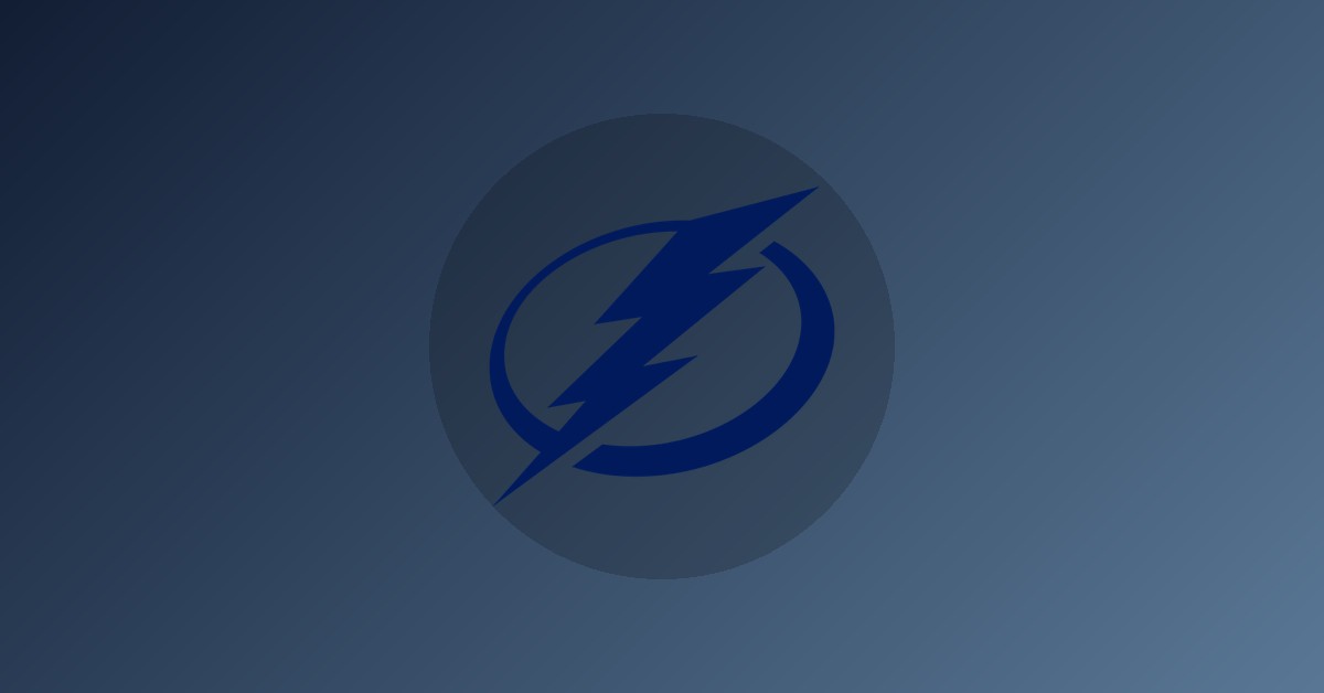 Tampa Bay Lightning logo on gradient background