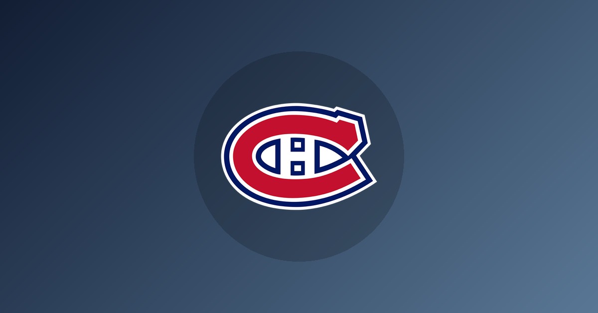 Montreal Canadiens logo on gradient background